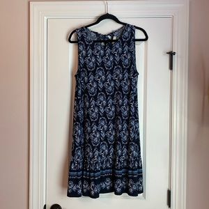 LOFT Floral Swing Dress